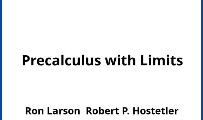 Precalculus with limits 5th edition pdf