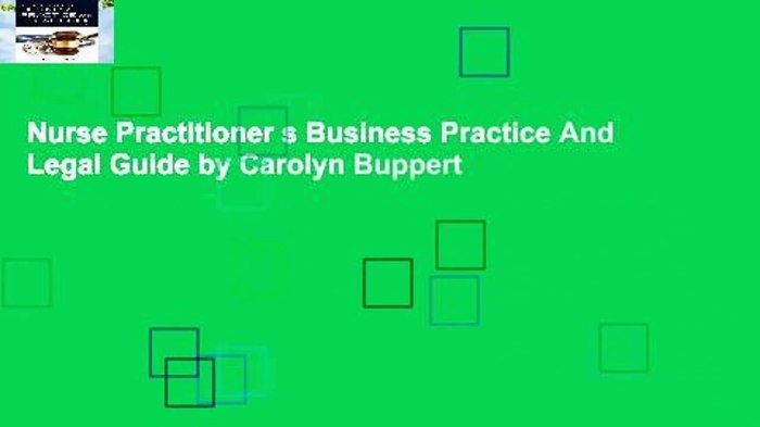 Buppert nurse practitioner's business practice and legal guide