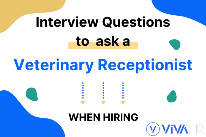 Interview questions for a veterinary receptionist