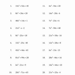 Solving polynomial equations by factoring worksheet