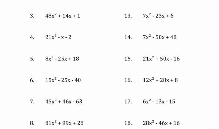 Solving polynomial equations by factoring worksheet