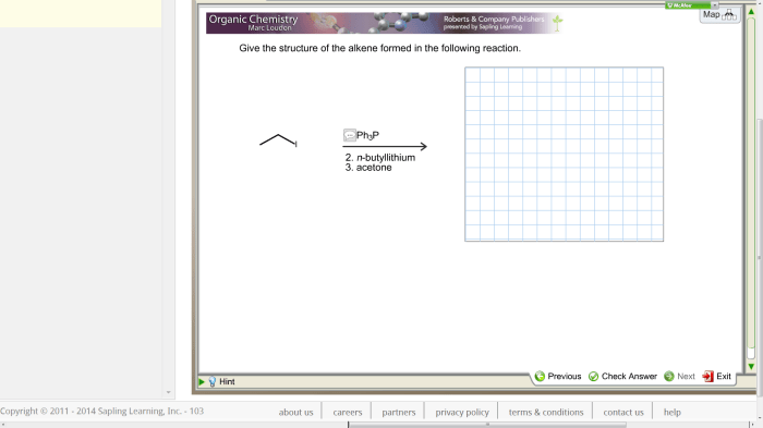 Give the structure of the alkene formed in the reaction.